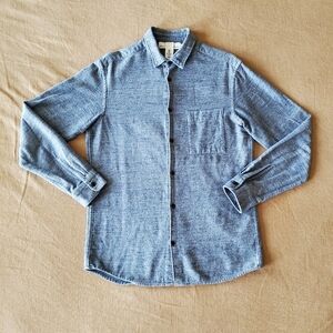 H&M Men's Blue Button Up Shirt Small